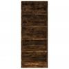 Wardrobe Smoked Oak 80 X 50 X 200 Cm Wood Based Panel
