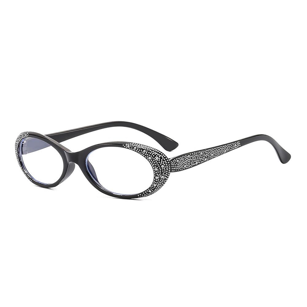 Blaulichtfilter Lesebrille Herren Damen Blaulichtblockierende Alterssichtigkeit Brille Glitzerrahmen Weitsichtigkeitsbrille Augenschutz