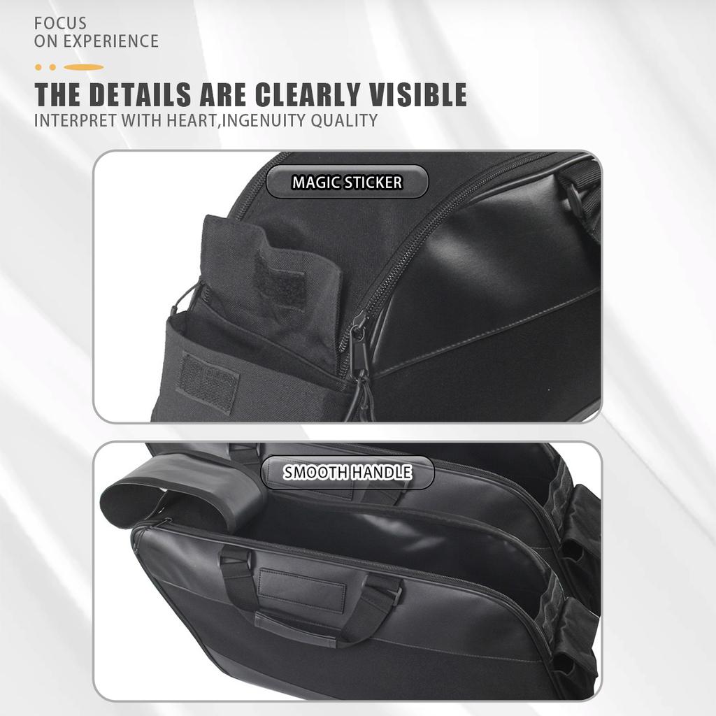 Svart motorcykelsadelväska Bagage Mjukt bagagehyllsfoder Sadelväska För Harley Touring Road King Electra Street Glide Ultra Tour 93-23