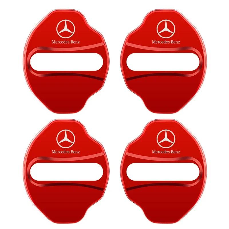 AAVF1 For Mercedes Benz GLB 2019-2023 Car Door Shock Absorber Door Lock Protector Auto Door Lock Latches Cover Accessories