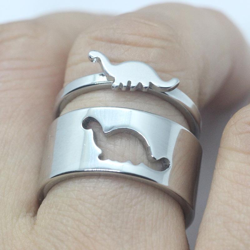 Couple's Simple Dinosaur Ring
