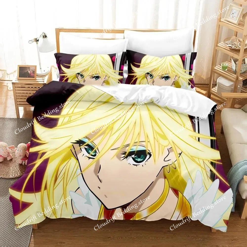 Anime Panty Stocking Bedding Set Duvet Cover Bed Set Quilt Cover Pillowcase Comforter King Queen Size Boys Adult Bedding Set