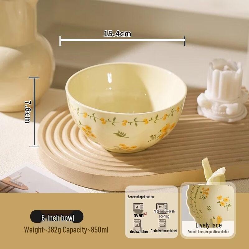 Cartoon Style Ceramic Noodle Bowl