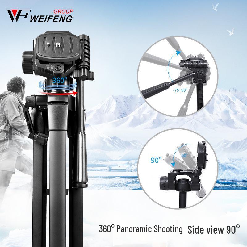 Hongtu WF Weibang 3520 DSLR Camera Tripod for Photography, Video, and Fishing Lighting