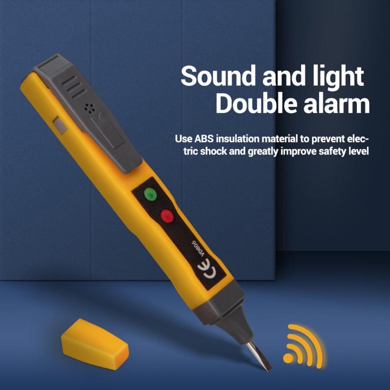 Sound Light AC/for DC Voltage Detector Electric Non-contact Pen Tester Continuity Battery Test Pencil VD806