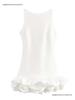 Cross-border Women's Ruffle Halter Backless Dress - Sexy Sleeveless Solid Color Short Skirt