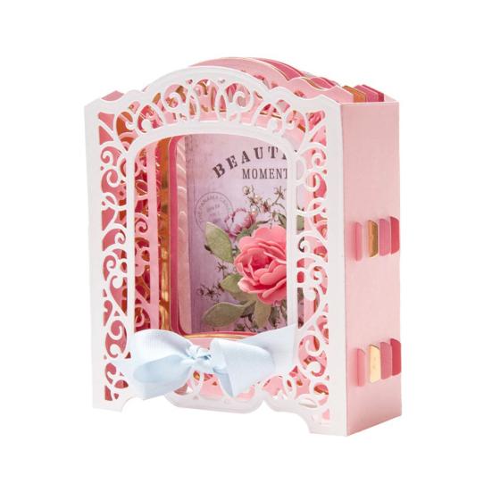 3D Ramka na Kartkę z Pozdrowieniami Drzwi Album na Zdjęcia Tłoczenie Wykrojnik Scrapbook Stencil