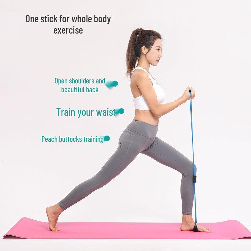Achtförmiges Widerstandsband für Yoga, Pilates, Brustdehnung, Beinschlankheitsübungen und Fitnesstraining.