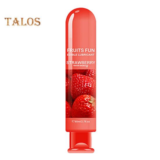 80ML Sex Lubricant Water Based Non-greasy Natural Plant Extract Pleasure Enhancer Non-staining Strawberry Blueberry Flavored Couples Lubricant Adult