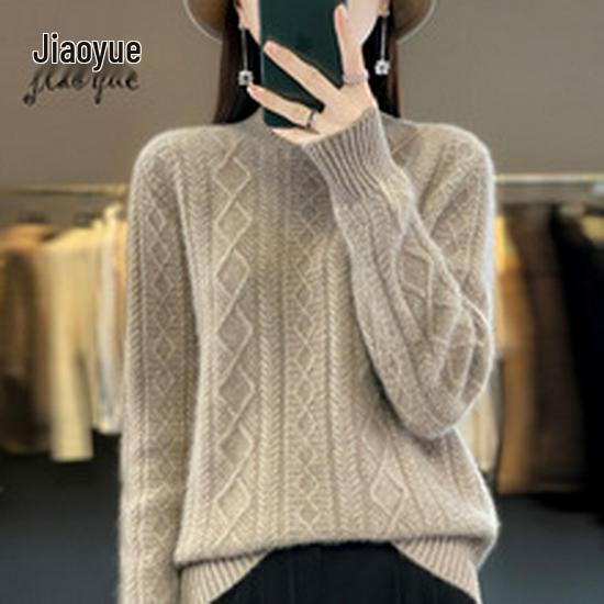 French Chic Lace Base V-Neck Velvet Sweater - Women's Long Sleeve Knitted Top