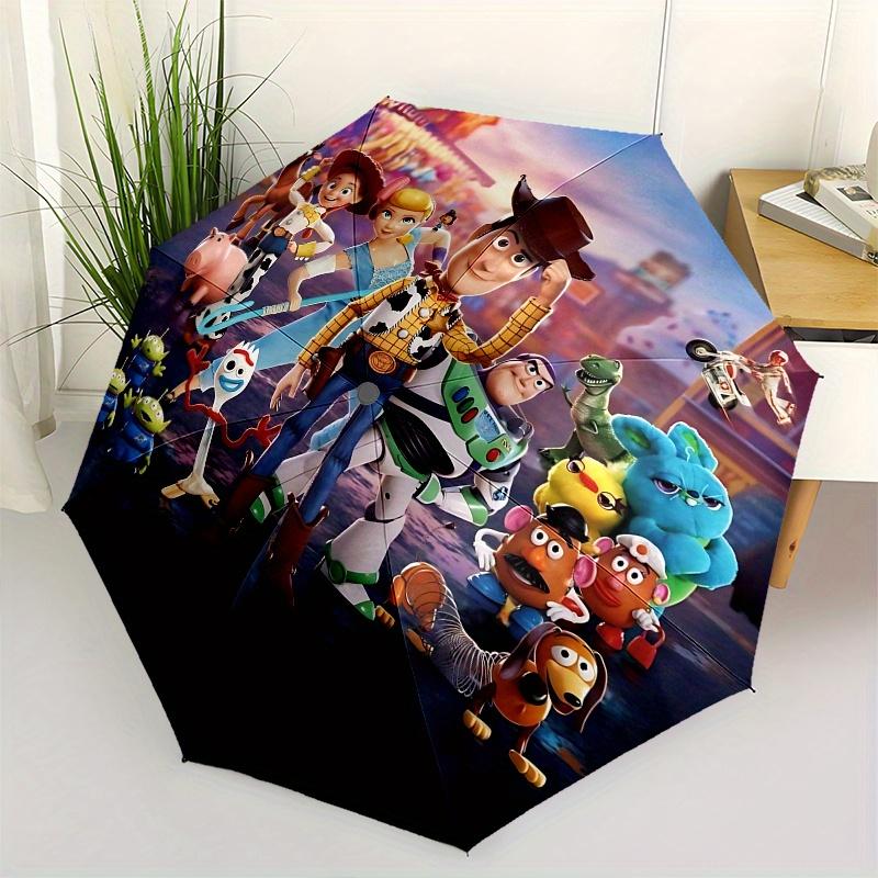 

1 Auto Open Toy Story Characters Themed Colorful 8 rib Portable Umbrella for Men and Women, A Compact Commuting Companion Suitable for Daily