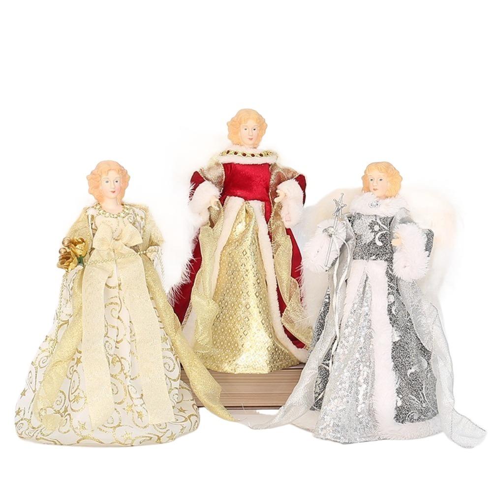 Plush Wings Christmas Tree Topper 2024 Angel Angel Tree Top Star Decorations  Yard Cafe Home