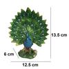 Dancing Peacock Showpieces for Home Decor Items for Home Decor Items (13.5cm * 12.5cm) Showpiece for Living Room
