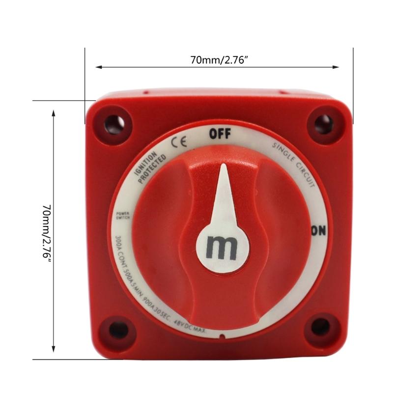 2/3/4-Position M-Serie Schalter Trennschalter Einzel-Doppel Ein/Aus Marine 12-48V 300A Schalter