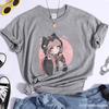 Cute Anime Harajuku Pattern Printed T-Shirt Women's Outdoor Casual High Quality T-Shirt Anime Women's T-Shirt Tops