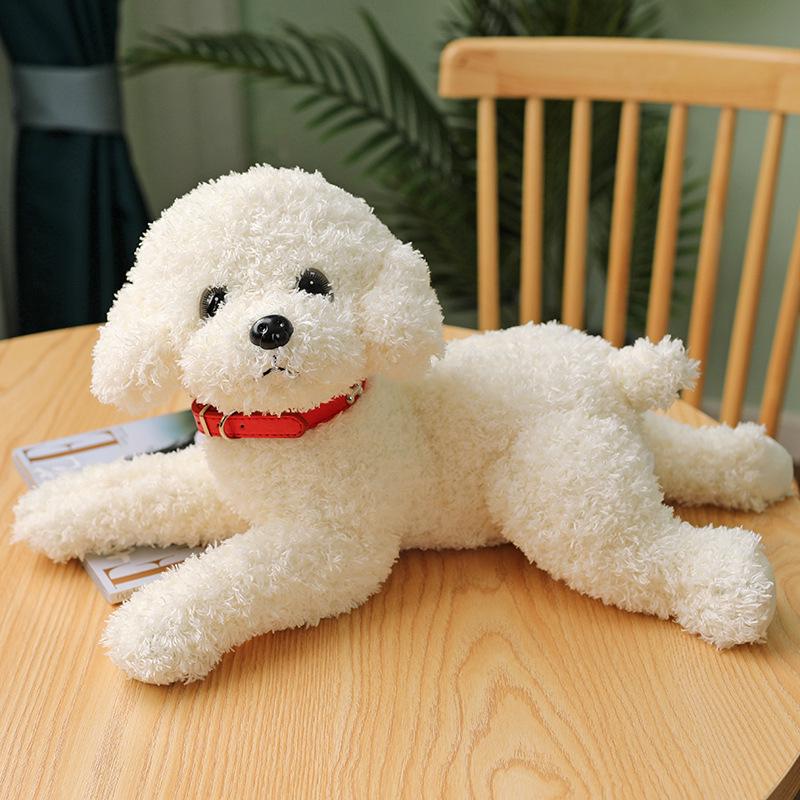 Cute Teddy Dog Plush: Soothing Small Dog Doll for Sleeping & Hugging
