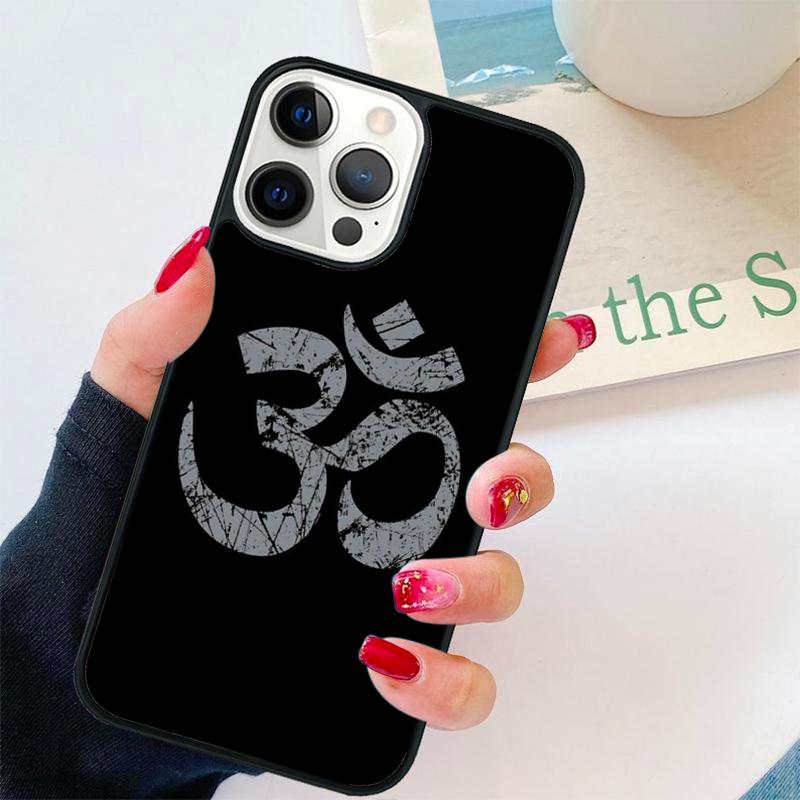 Om Yoga Symbol Hindu Logo Phone Case For iPhone 17 Air 16 pro max 15 14 plus 12 13 Soft Bumper Shell Cover coque