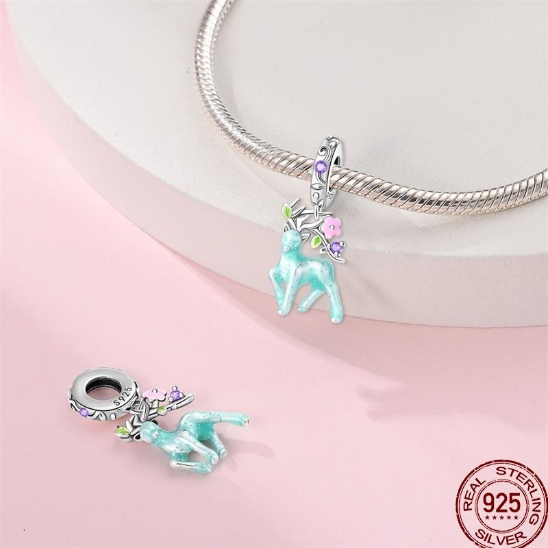 Luminous Firefly Star Moon Cherry Catcopper Pendant Beads 3Mm Diy For Women Exquisite Jewelry Making Gift