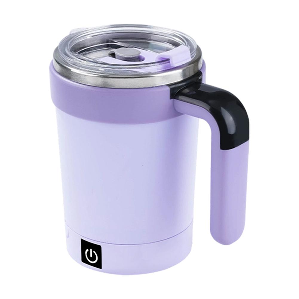 Automatic Stirring Coffee Mug Rechargeable Temperature Display For  Beverages Auto Stirring Milk Cup White, Purple, Green, Black