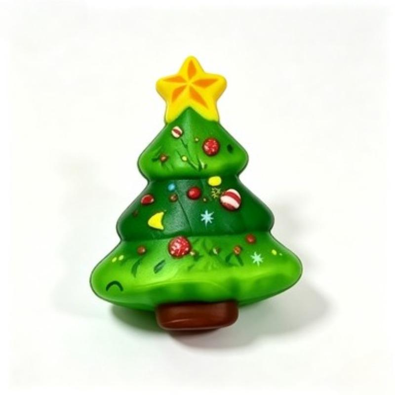 PU Langzaam Rijzend Squishy Fidget Speelgoed Kerstman Sneeuwpop Rendier Boom Stressverlichting Knijpspeeltje Kerst Kinderen Vakantiecadeau 1ST 4ST Set