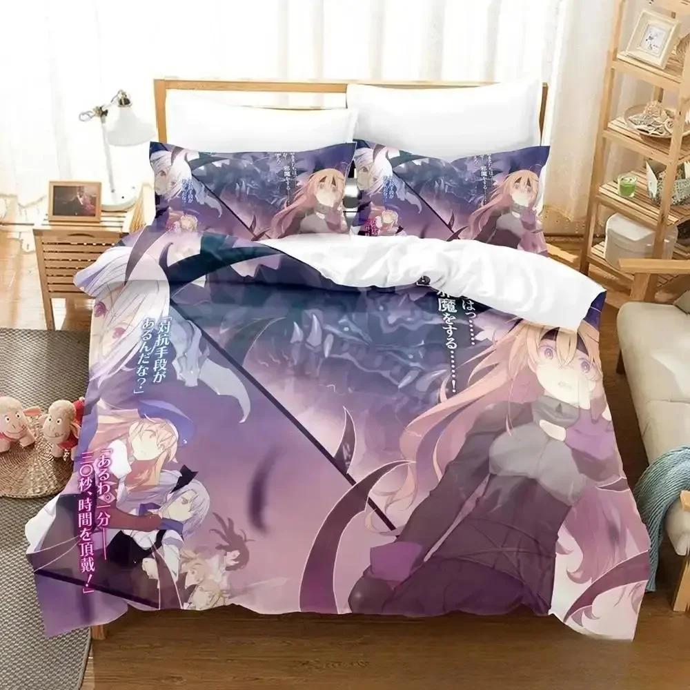 New Anime Unbreakable Machine-Dol Beding Set Printed With Pilowcase Bed Soft Duvet Cover Soft Single Double Quen Super King-Sized Dimensionsd