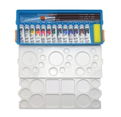 Liquitex Gouache Akrylowa Plus 12 kolorów (13 sztuk) Zestaw Palet Bliźniaczych G4A 10ml