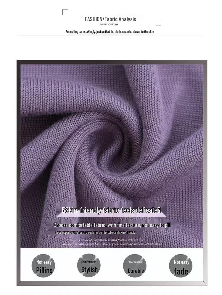 Stylish Women's Thin Round Neck Wool Sweater - Long Sleeve, Knitted, Spring Fashion Hot Seller