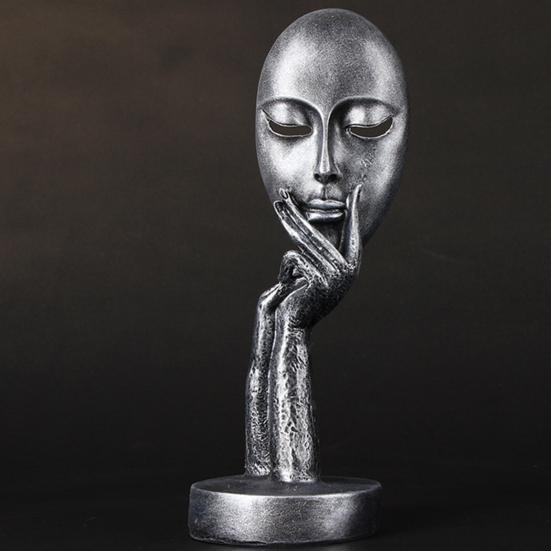 Doskonała rzeźba myśliciela, realistyczna, teksturowana kolekcja