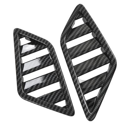 2Pcs Front Upper Air Vent Outlet Cover Trim Carbon Fiber Pattern Dashboard Air Conditioning Outlet for Mitsubishi Outlander