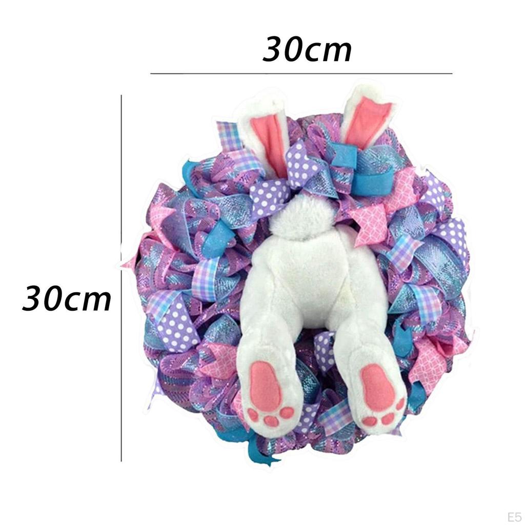 Fensteraufkleber, Osterhase Kranz Wandaufkleber Dekorative Aufkleber für Kinder