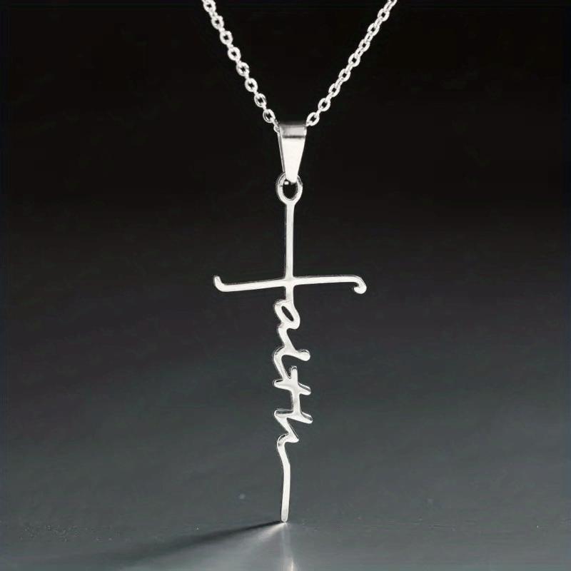 

Unisex Cross Pendant Necklace Gift срібний