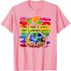 Wonderful World Earth Day Graphic Cotton T-Shirt Casual Short Sleeve Crewneck Tee