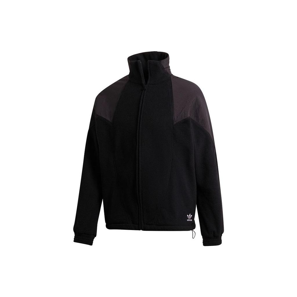 Adidas Retro Stand Collar Warm Sports Casual Jacket Men Jacket Black GE0838