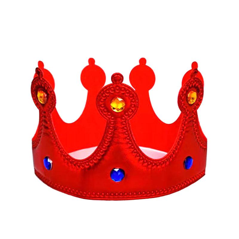 Royal Gold Crown Headdress for Kids' Costume Party