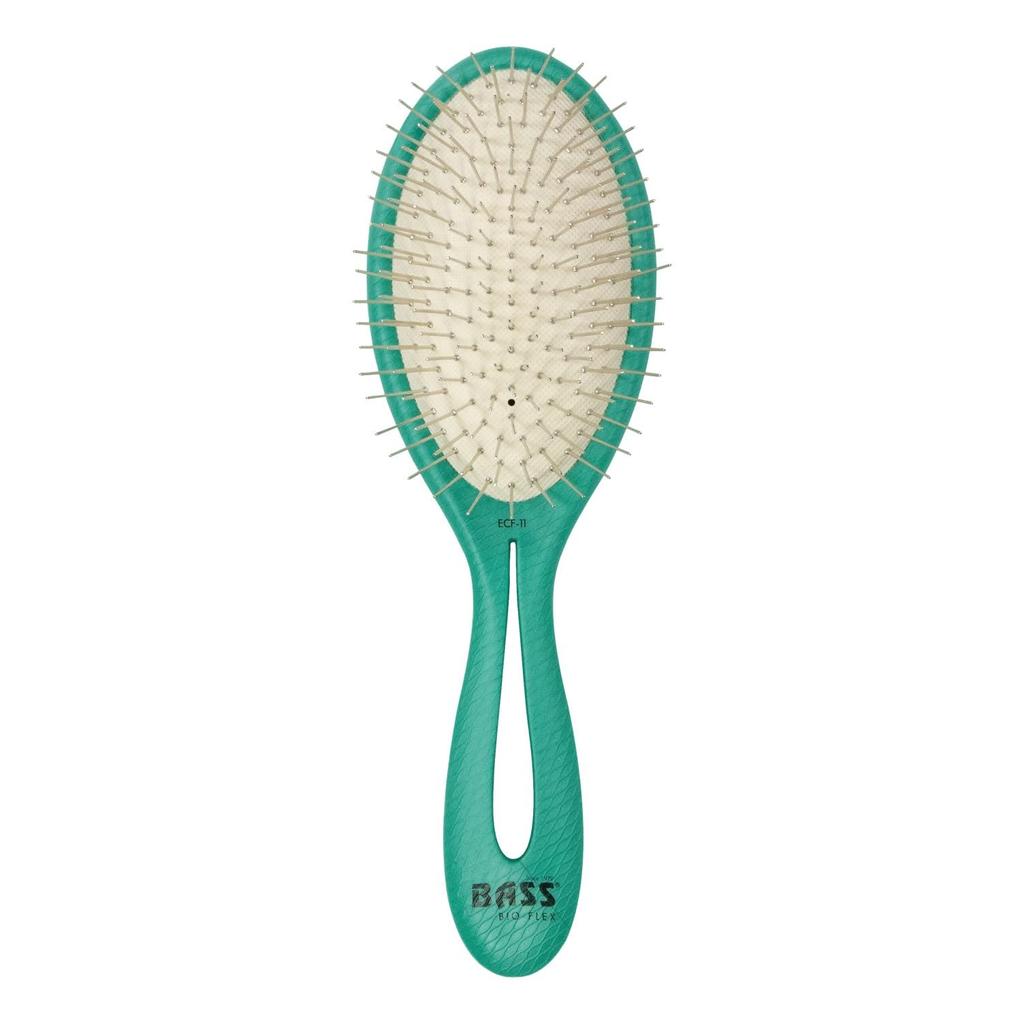 BASS Gentle Care Pin Turquoise BIO-FLEX Brush,