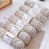 Alpaca Wool Medium Thick Yarn Ball for Hand-Knitted Cardigans, DIY Scarves, and Sweaters