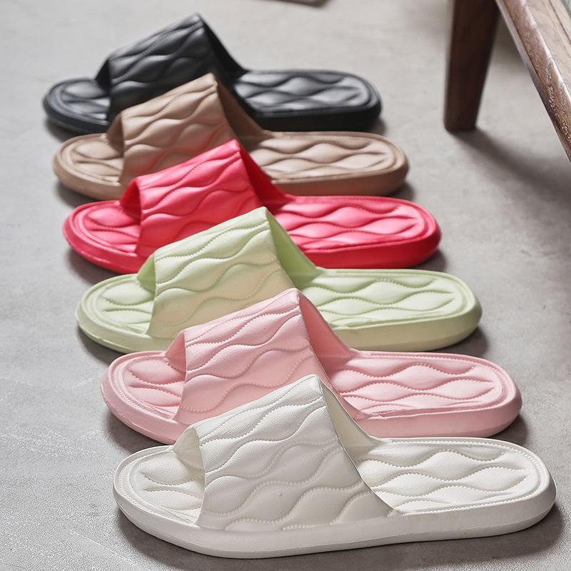 Dámské protiskluzové masážní domácí pantofle jednoduché koupelnové hotelové chladivé pantofle pro páry