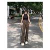 New Fashion Leopard Print Retro Women's Pants Elegant Casual Wide-leg High Street Straight Jeans Spring Autumn Casual Long Pants Loose Trousers 2215