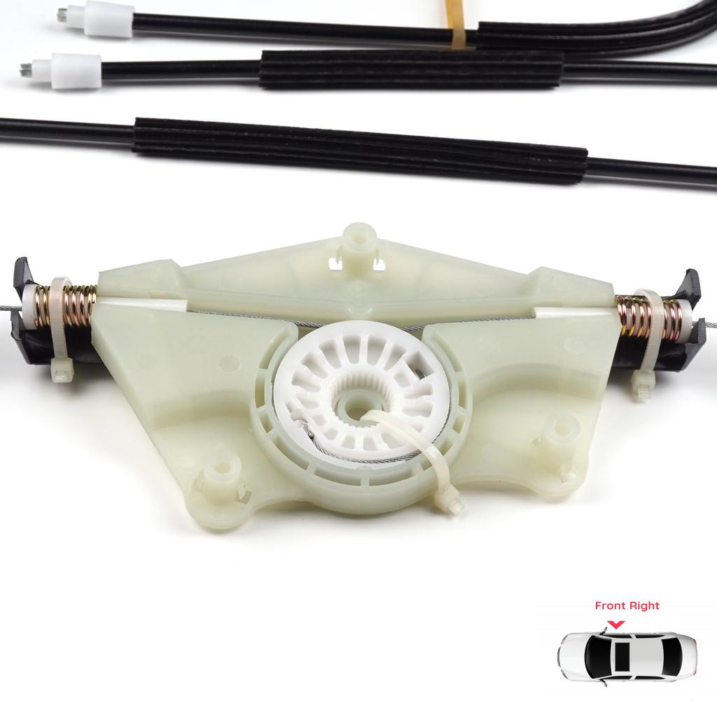 EP8583 Set Regulator Macara Geam Manual Față Dreapta pentru Skoda Fabia MK1 1999-2008 4/5 Uși Praktik Furgonetă 6Y0837656