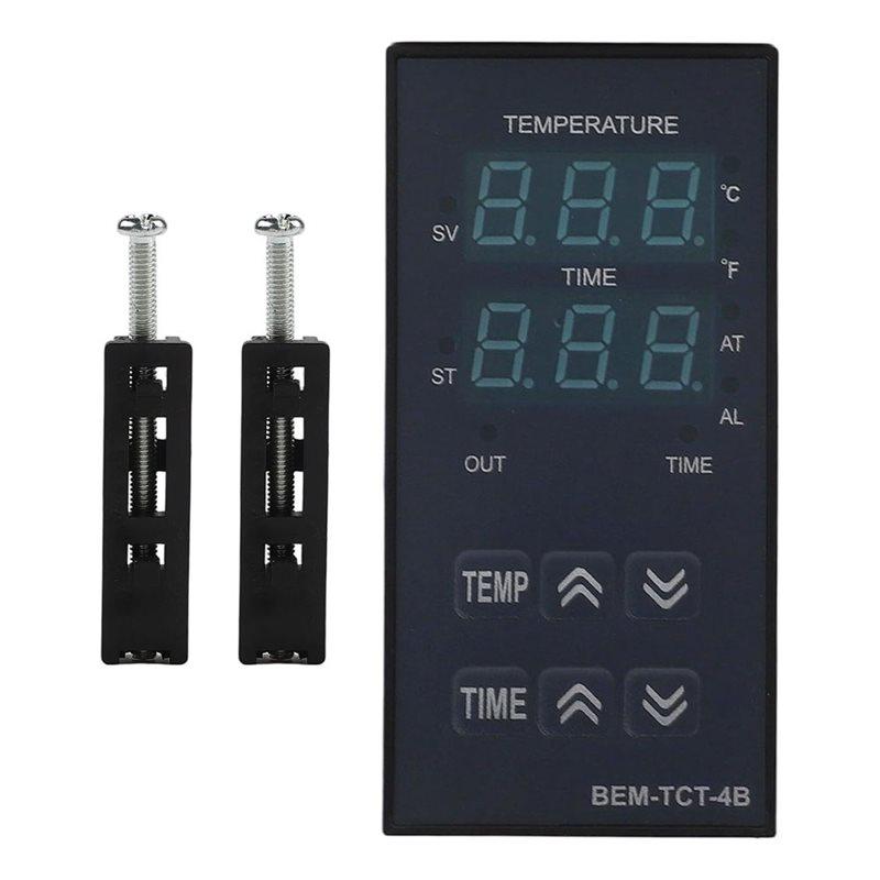 A96I-PID Control Model Digital Temperature Controller For Heat Press Machine With Built-In Timer BEM-TCT-4B