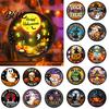 Halloween Holiday Decorations LED Glowing Hanging Decor Acrylic Window Ornament with Light