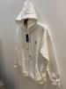 Men's Autumn/Winter Ralph Lauren Embroidered Logo Hooded Sweatshirt with Velvet Lining and Zipper.