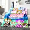 Customiz Name Personality LankyBox - Foxy  Blanket Soft &Warm Sofa Office Bed Travel Lunch Break Blanket, Gift Suitable All Seasons