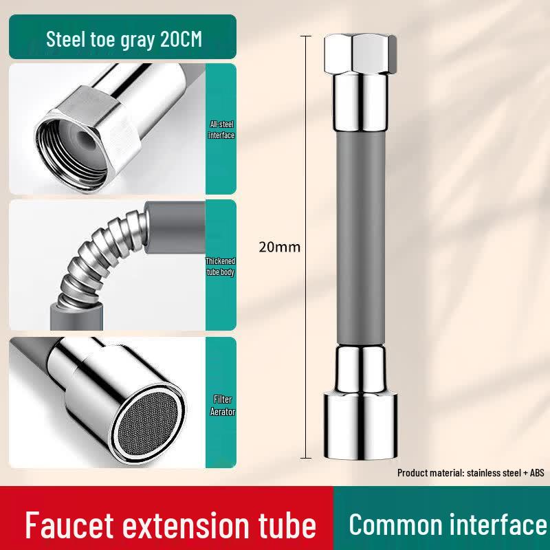Flexible Universal Faucet Extension Tube