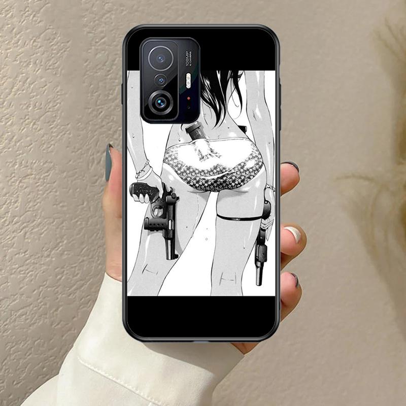 Anime Aesthetic Black Funda For POCO F5 F3 M5s C40 F4 GT X3 X4 X5 Pro Case For Xiaomi 12 13 Lite 11T 12T Pro 12X