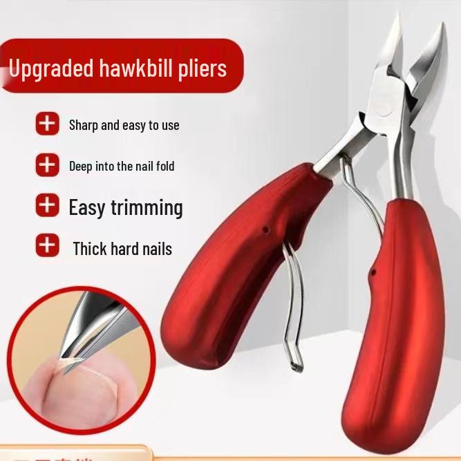 Stainless Steel Ingrown Toenail Clipper with Dead Skin Scissor for Paronychia and Inflammation.