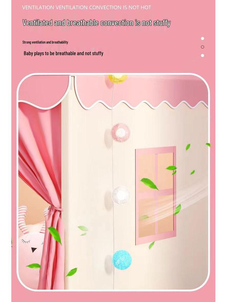 Children's Indoor Princess Castle Play Tent for Toddlers: Dreamy Playhouse for Girls