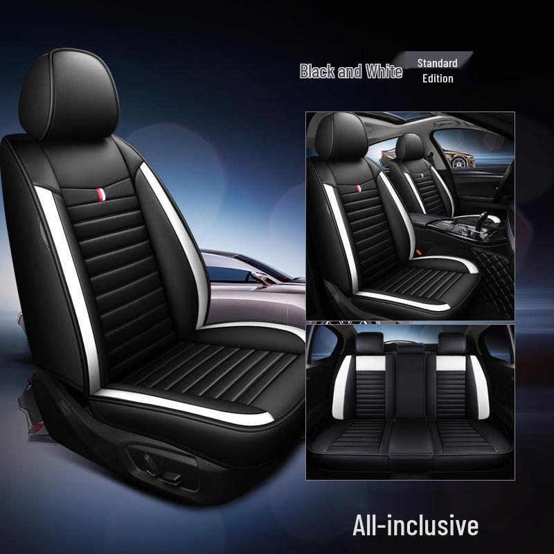 Universellt Cartoon-bilbarnstolsskydd i Läder - Alla Årstider, Full Täckning