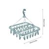 Swivel Clothes Hanger Drying Rack With 32 Clips Sock Dryer Underwear Clips Clothes Dryer Rack Lingerie Hangers For Socks Bras