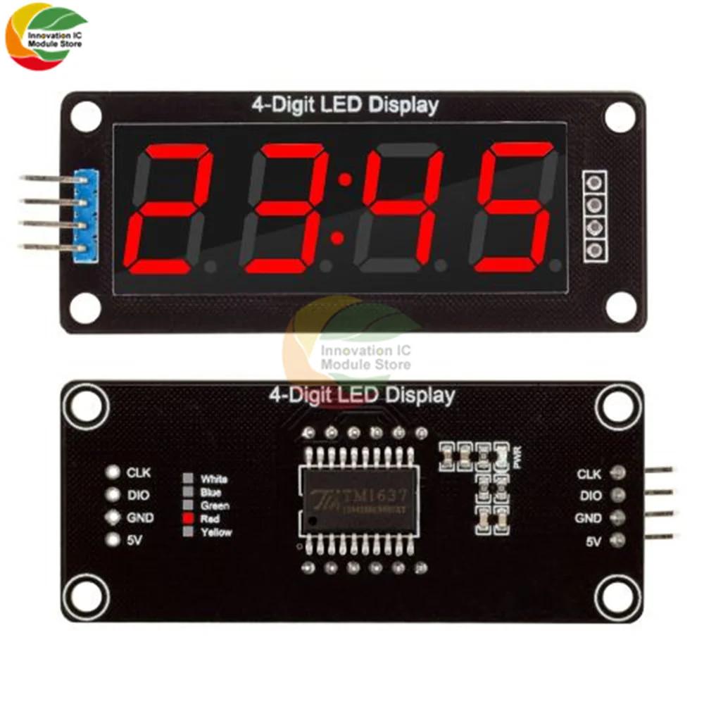 TM1637 Clock Module 4-digit LED 0.36" 0.56" Display Tube 7-segment LED Display Clock Dual Dot Module 0.36" 0.56 Inch Arduino